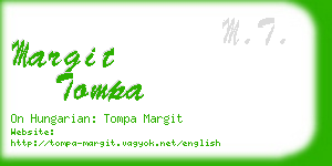 margit tompa business card